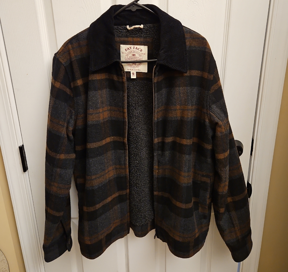 Fat Face Plaid Jacket | Fleece Lined